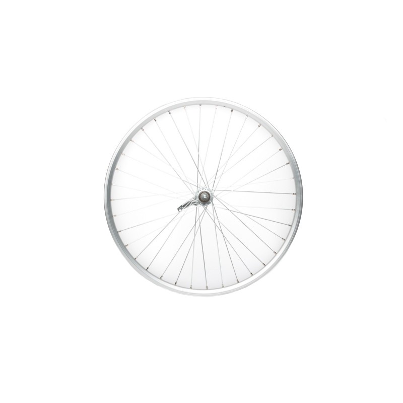 Achterwiel 26x1.75 Rodi-Freeway zilveren hoge aluminium velg KT remnaaf