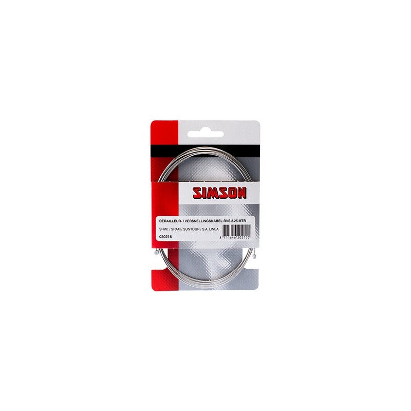 Simson Binnenkabel Versnelling , derailleur RVS