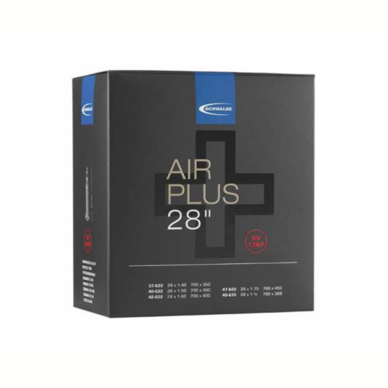 Schwalbe binnenband Air Plus 28x1.40-28x1 1/2 ETRTO 3747-622/635 Ventiel: Blitz Hollands Ventiel 40mm DV17