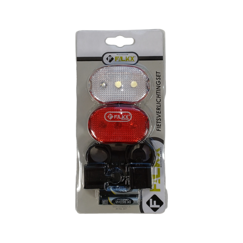 FALKX MTB Fietsverlichtings set LED  Batterij