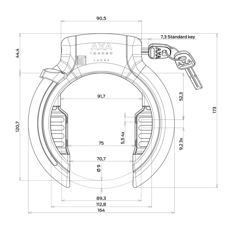 Axa Imenso Large ringslot