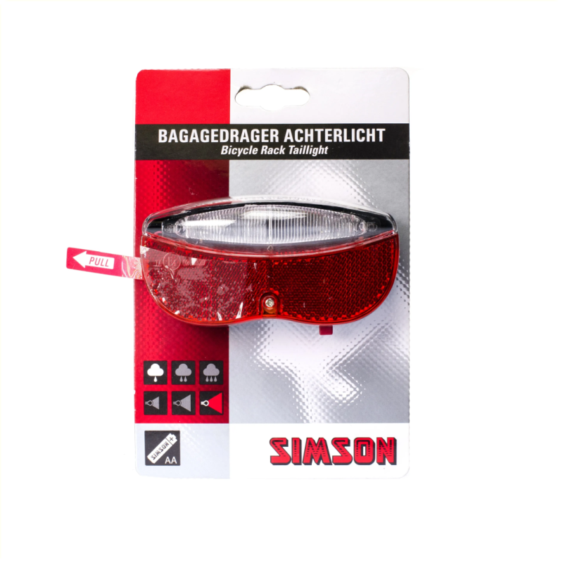 Simson Batterij Bagagedrager achterlicht