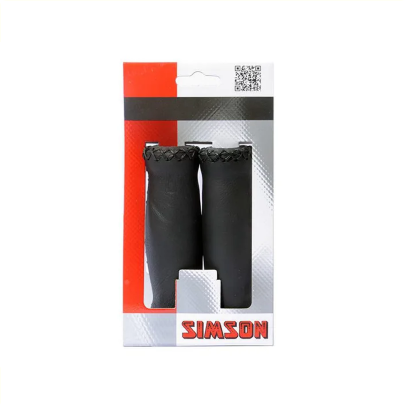 Simson Handvatten Leder zwart lang