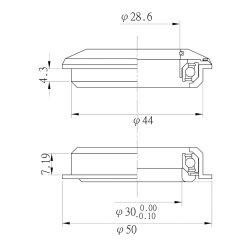 M-WAVE Carousel BB Repair vervangende trapas 113mm