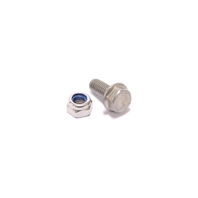 Spatbordbout m5x12mm RVS. Incl zelfborgende moer. Per 50