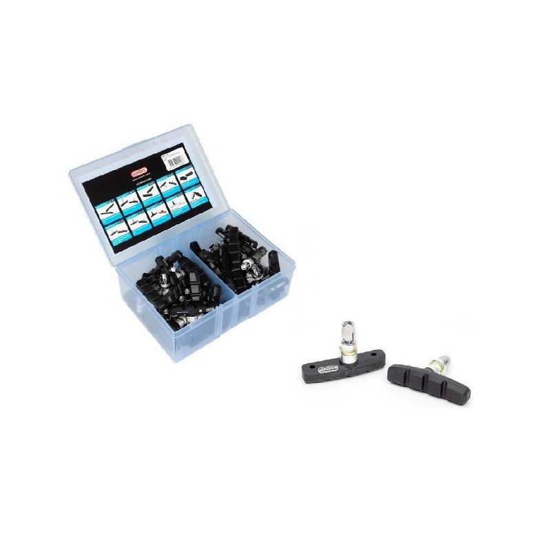 Elvedes V-type velgremblokjes 60mm werkplaatsdoos per 25 paar