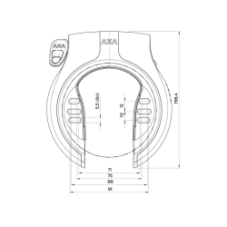 Axa Victory ringslot Zwart