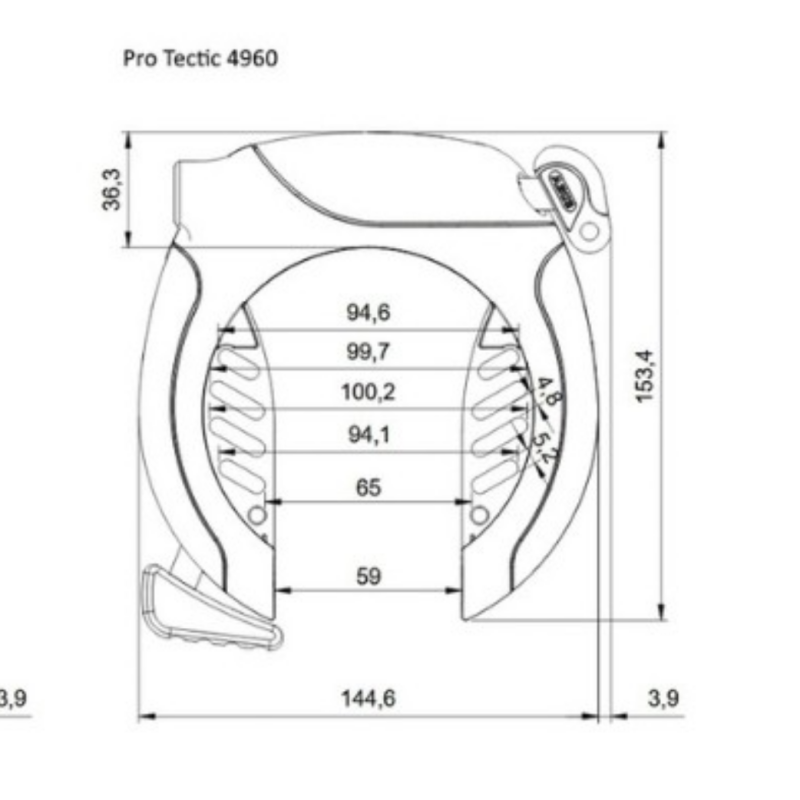 Abus Pro 4960 R PRO TECTIC ringslot