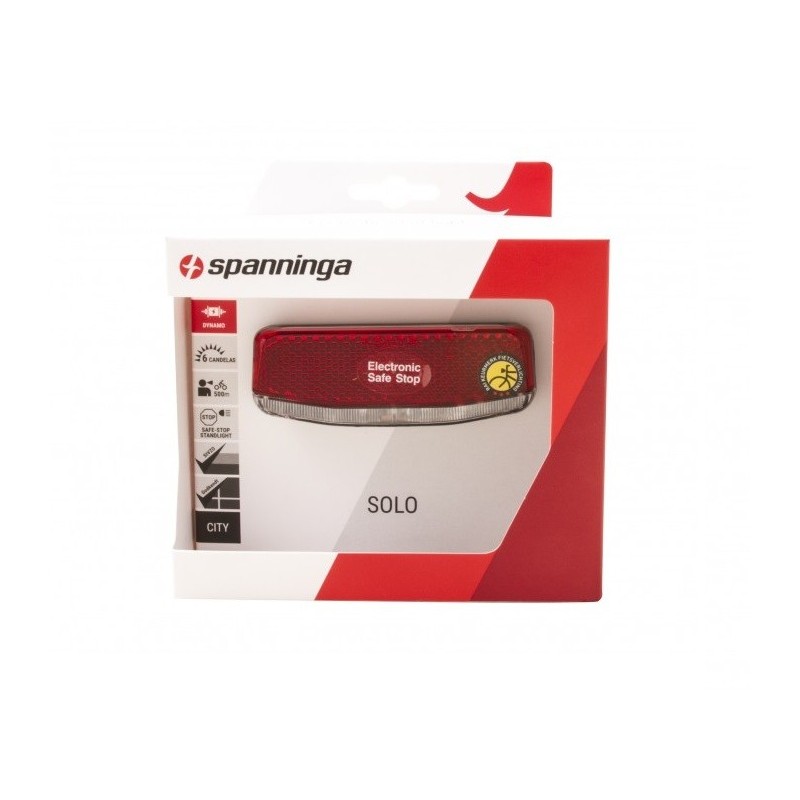 Achterlicht Naafdynamo Solo XDS Spanninga 50-80mm