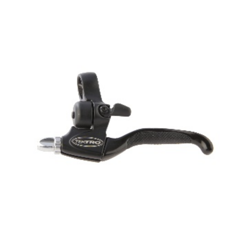 Tektro V-brake remgreep 4-vinger links zwart met bel