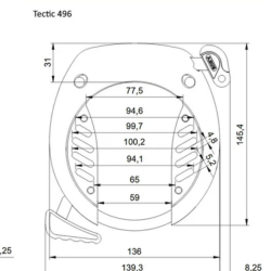 Abus 496 R Tectic ringslot