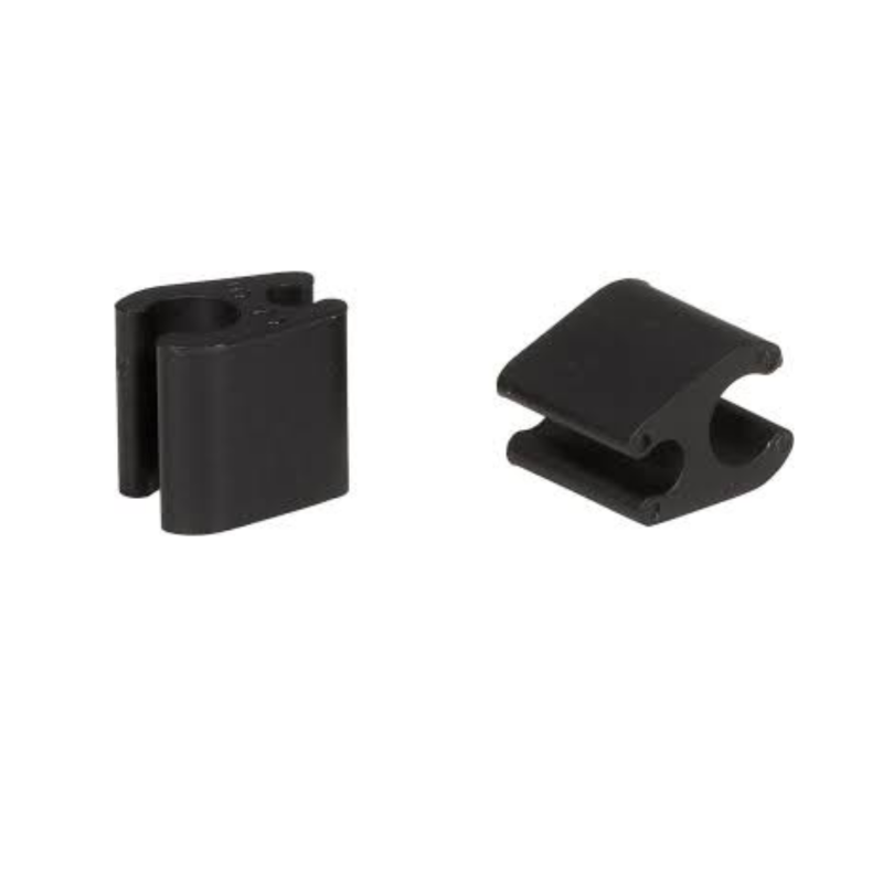 Elvedes duo kabelclips 4.1mm/4.1mm, plastic 50 stuks in pot