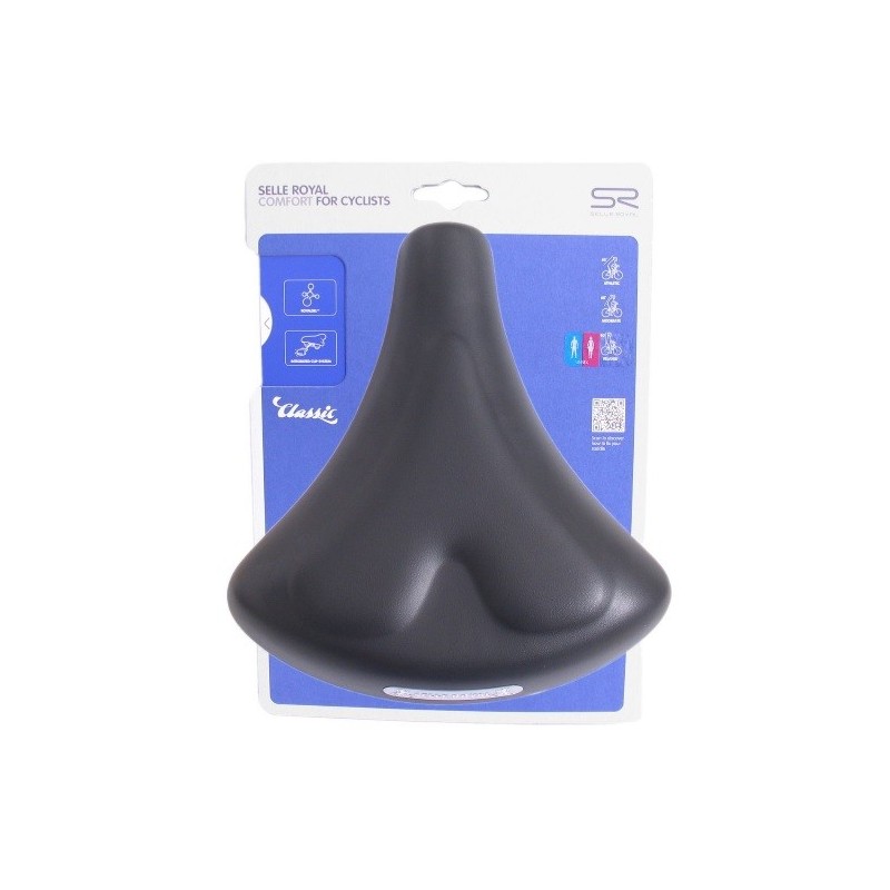 Selle Royal zadel holland Gel zwart, zonder strop