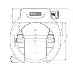 Abus Pro Amparo ringslot 4750X R