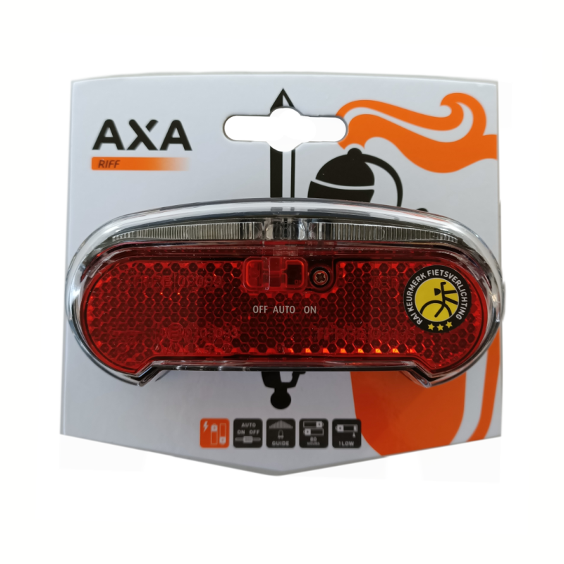 Axa Riff Steady 50-80mm achterlicht Batterij