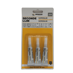 Secondenlijm 3 tubes