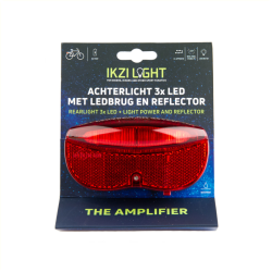 IkziLight achterlicht 3xLED 50mm Batterij