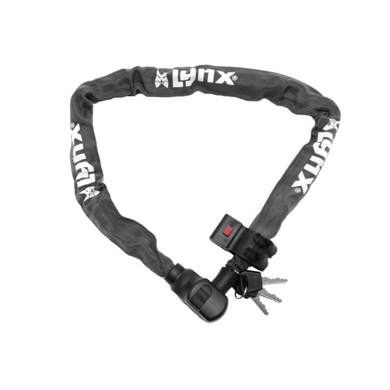 Lynx kettingslot 5.5x100cm met houder en 3 sleutels