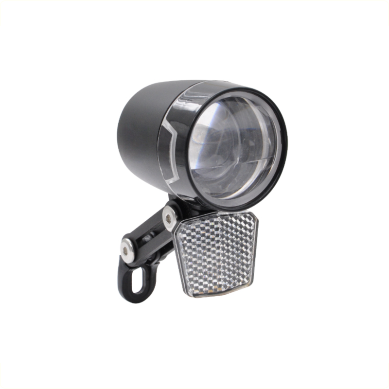 Falkx Round koplamp zwart, 60 Lux