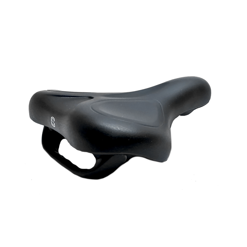 Selle Comfort zadel E-Bike Soft medium zwart met handvat, zonder strop