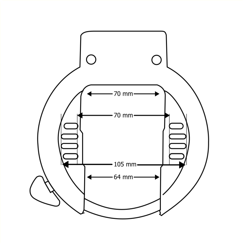 ART2 FALKX D-Fenz Ringslot zwart
