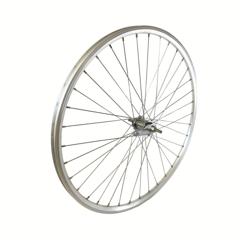 Achterwiel hoge aluminium velg zilver