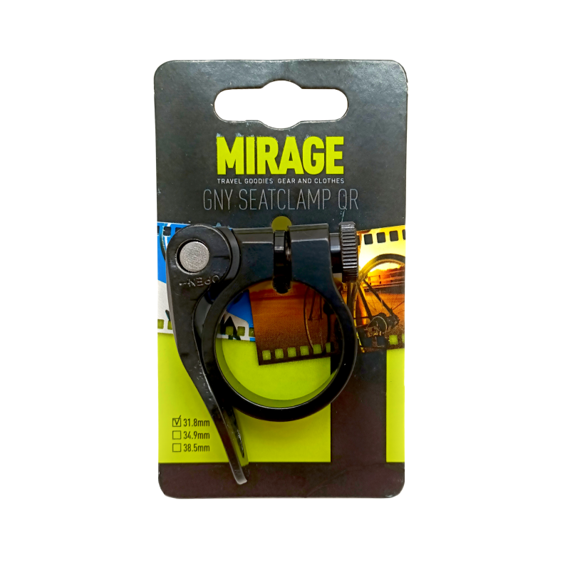 Mirage zadelpenklem met snelspanner 31.8mm zwart
