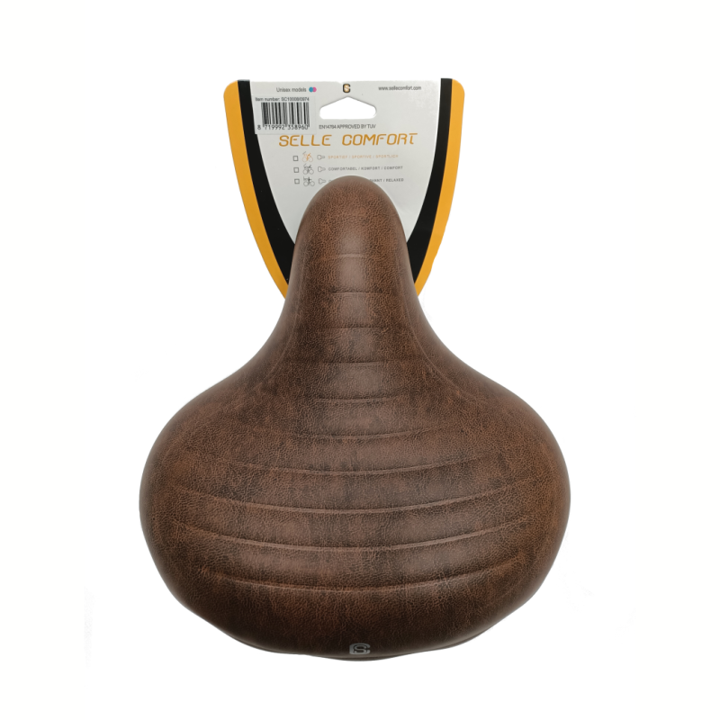 Selle Comfort zadel Wave bruin