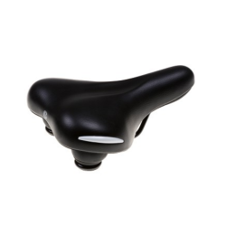 Selle Comfort zadel Ride. Zwart met witte bumpers