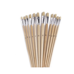 Penseelset 12dlg plat, maat...