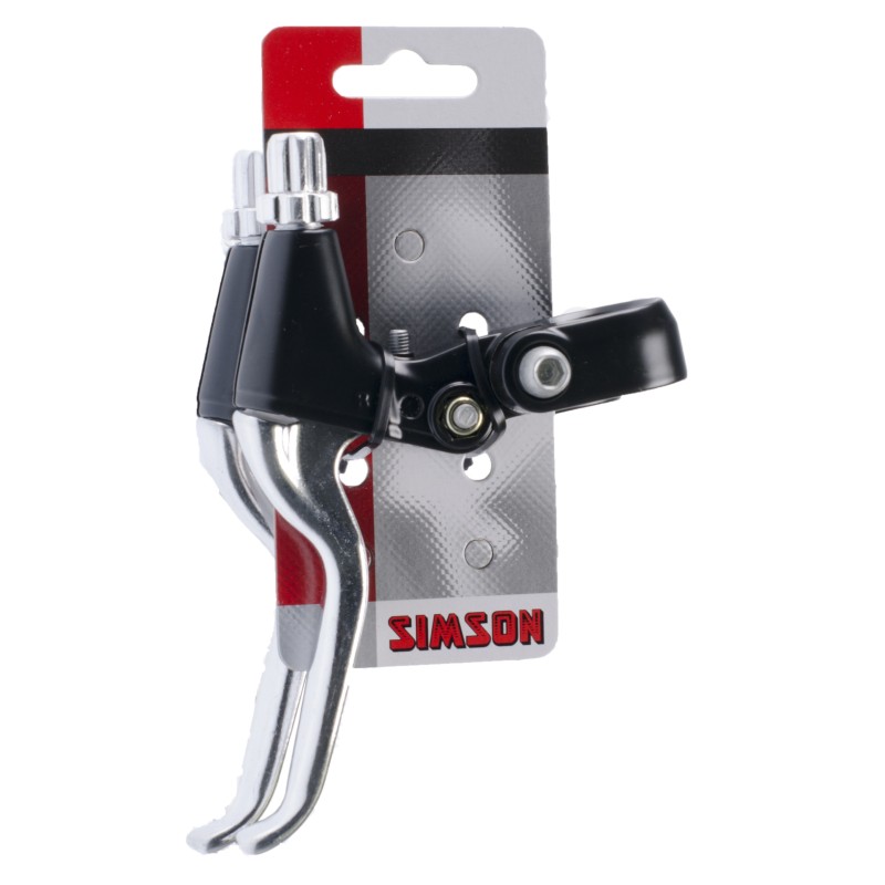 Simson Remhendel set, verstelbaar, Korte greep, aluminium/zwart