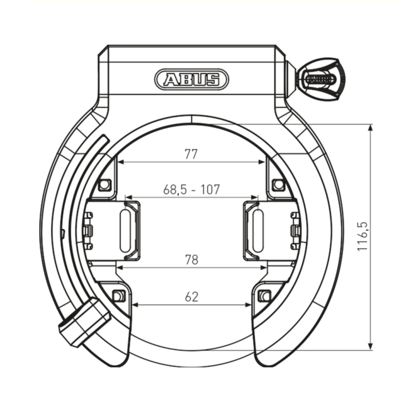Abus 6950M R XPlus ringslot