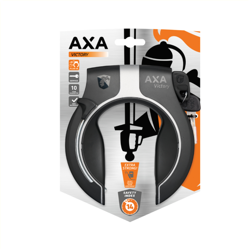 Axa Victory ringslot Zwart/Grijs